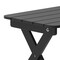 Flash Furniture Black Portable Folding Adirondack Side Table LE-HMP-2012-1620H-BK-GG - alternate 2